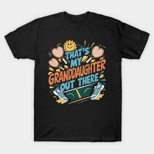 That's My Granddaughter Out There Tennis Grandma Mother's day T-Shirt